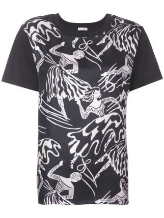 Moncler ballerinas print T-shirt $410 - Buy Online - Mobile Friendly, Fast Delivery, Price