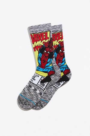 Stance Spiderman Comic Sock | Urban Outfitters
