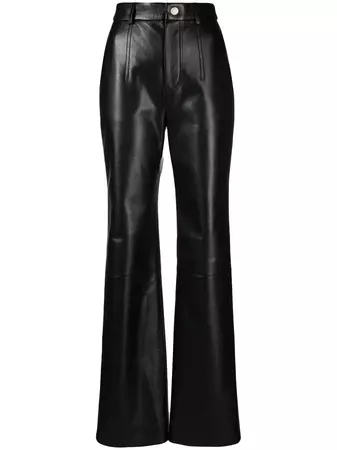 Nanushka high-waisted Faux Leather Trousers - Farfetch