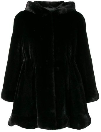 Liska short hoodeed coat