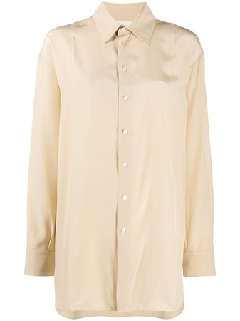 Jil Sander Long Sleeve Silk Shirt - Farfetch