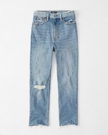Womens Ultra High Rise Mom Jeans | Womens Bottoms | Abercrombie.com