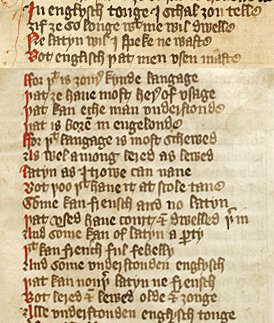 Languages used in medieval documents - The University of Nottingham
