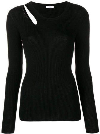 cut-out knitted top