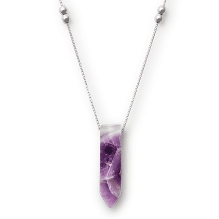 Amethyst Pendant Necklace in Sterling Silver | ALEX AND ANI