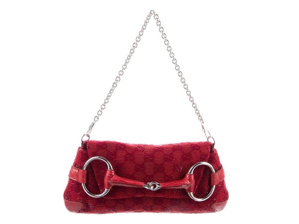 Gucci by Tom Ford Vintage Red Horsebit Bag