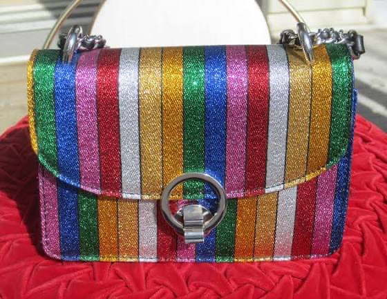 vintage rainbow purse