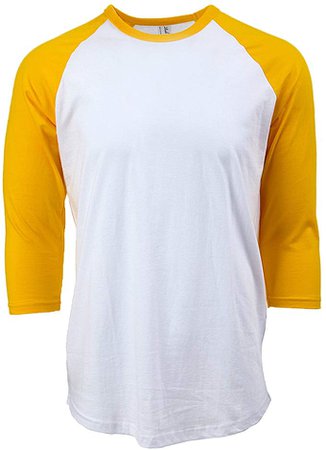 Rich Cotton Casual 3/4 Sleeve Baseball T-Shirt Raglan Jersey Tee Unisex Men Women 10 Colors Fit Soft Cotton Jersey S-5XL | Amazon.com