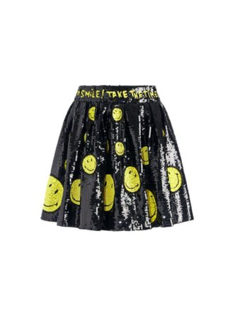 A+o X Smiley Fizer Embellished Mini Skirt In Multi | Alice And Olivia