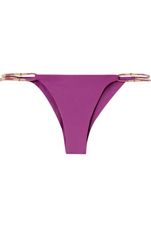 ViX | Laura embellished bikini briefs | NET-A-PORTER.COM