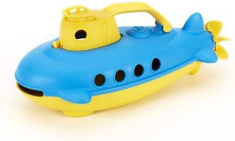 Amazon.com: Green Toys Submarine in Yellow & blue - BPA Free, Phthalate Free, Bath Toy with Spinning Rear Propeller. Safe Toys for Toddlers, Babies : Toys & Games