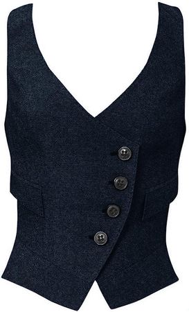 Women's Suit Vest Herringbone Tweed Workwear