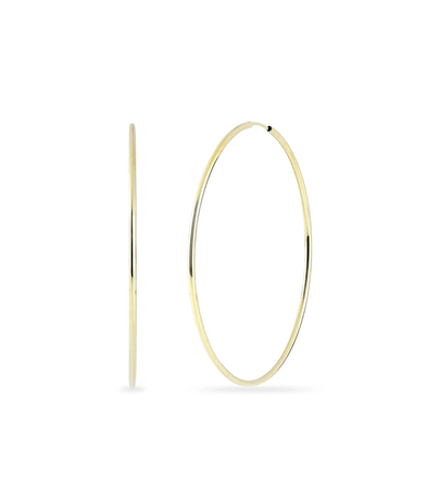 endless gold hoops