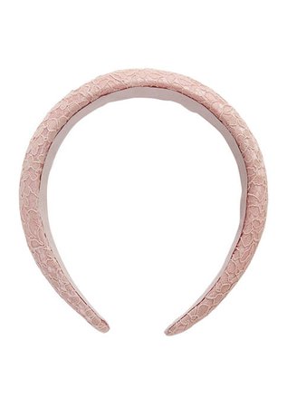 Kaari Blue Textured Pink Headband