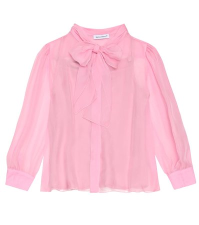 Dolce & Gabbana Kids - Silk blouse | Mytheresa