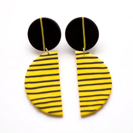 earrings yellow black - Google 検索