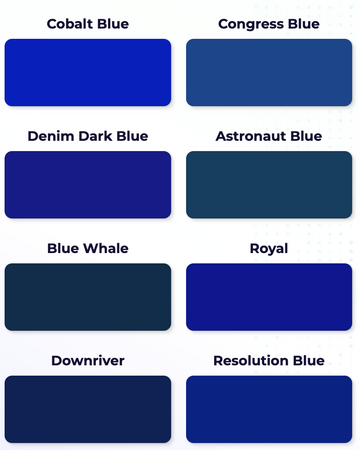 Blue Dark Color Pallet