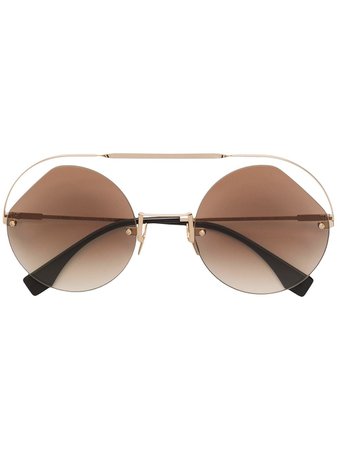 FENDI EYEWEAR round frame sunglasses