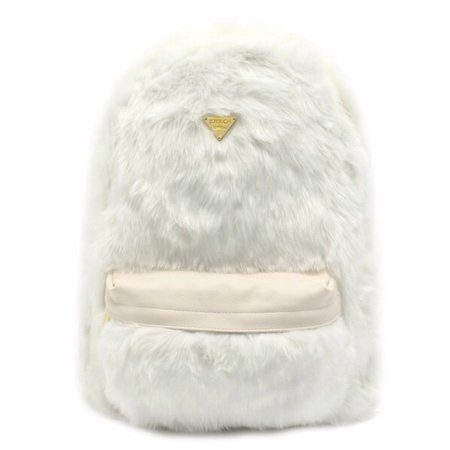Joyrich Bags | Nwt Candy Fur White Backpack | Poshmark