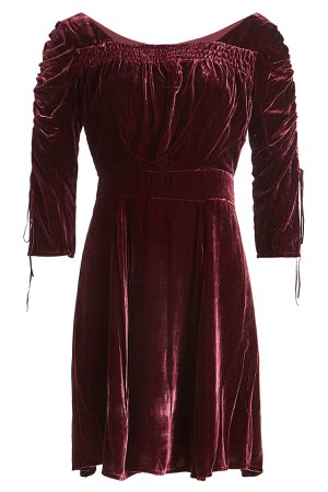 Velvet Dress with Silk Gr. L