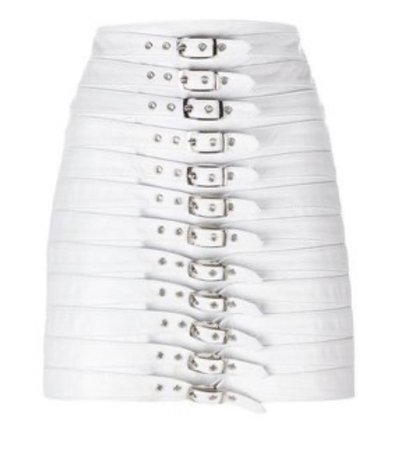 White Belt Skirt