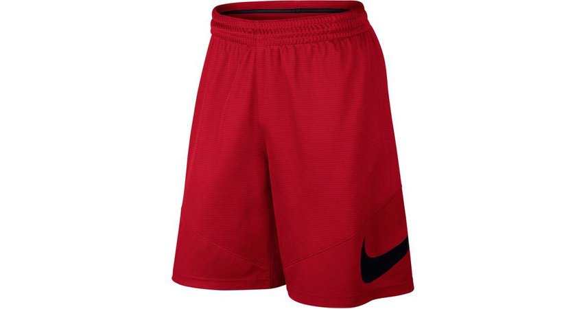 Red nike shorts