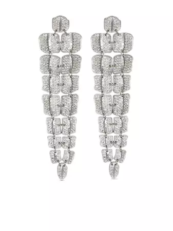 Balmain crystal-embellished Drop Earrings - Farfetch