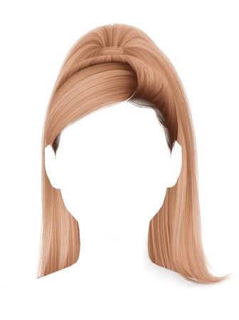 strawberry blonde hair ponytail