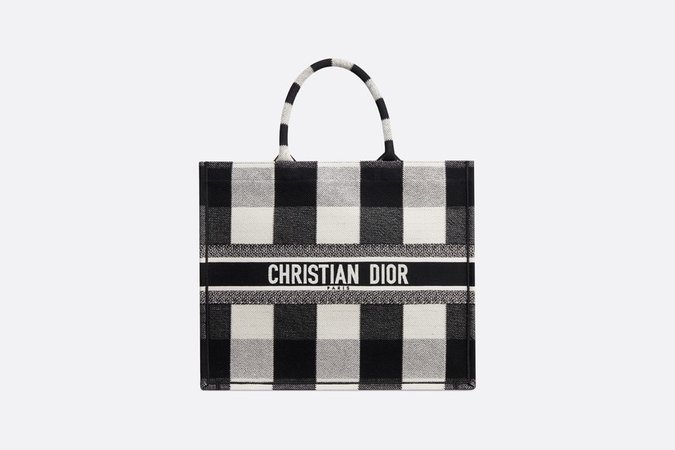 Dior Book Tote bag in embroidered canvas - Bags - Women's Fashion | DIOR