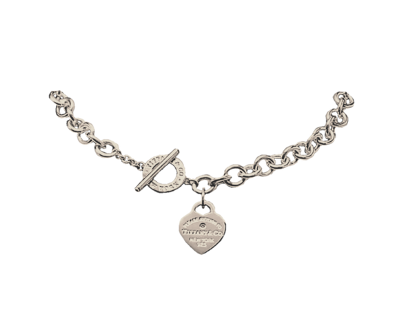 Tiffany and Co silver chain necklace png