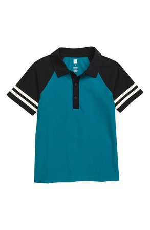 Tea Collection Sporty Raglan Polo Shirt (Toddler Boys & Little Boys) | Nordstrom