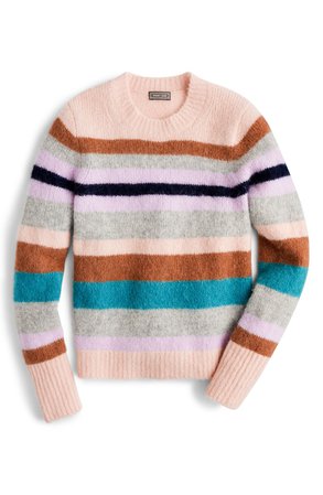 J.Crew Point Sur Stripe Alpaca & Merino Wool Blend Sweater | Nordstrom
