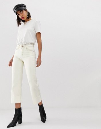 Lost Ink mom jeans with deep turnup | ASOS