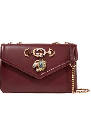 Gucci | Rajah medium embellished leather shoulder bag | NET-A-PORTER.COM