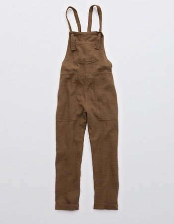 Aerie Olive Knot Overall