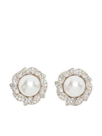 Kenneth Jay Lane pearl-embellished stud earrings - FARFETCH