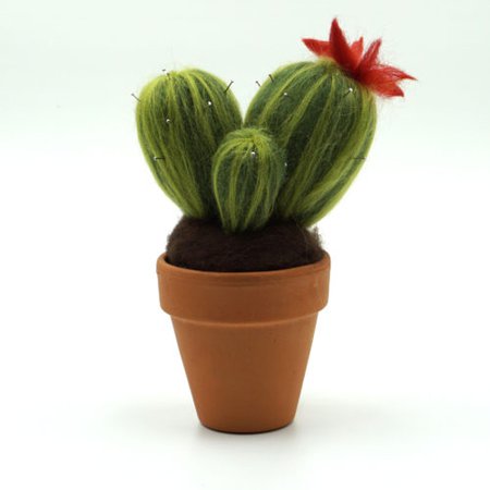 Cactus flor roja (grande) - Adopta un hada