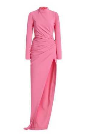 High-Slit Cady Gown By Oscar De La Renta | Moda Operandi