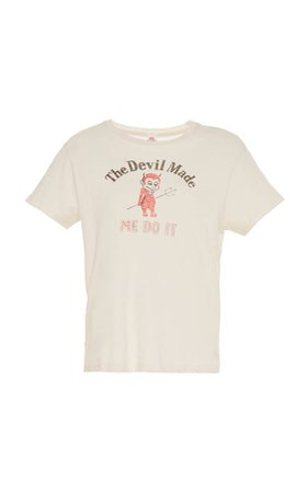RE/DONE Devil Made Me Do It Classic Cotton T-Shirt