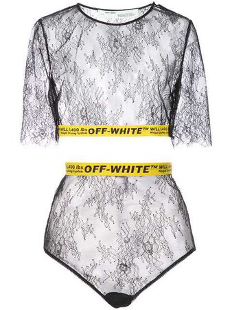 $585 Off-White Lace Printed Style Loungewear - Buy Online - Fast Delivery, Price, Photo