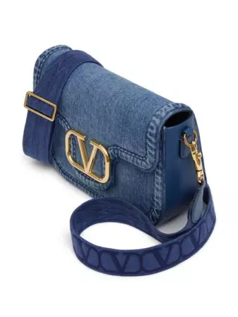 Valentino Garavani Alltime Denim Shoulder Bag - Farfetch