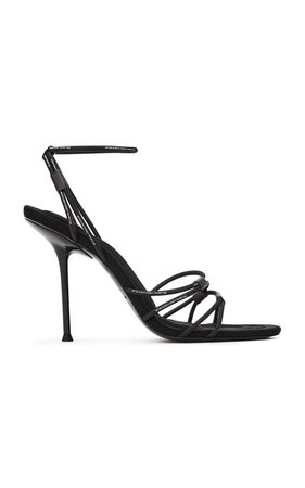 Sienna Bungee Leather Heeled Sandals by Alexander Wang | Moda Operandi