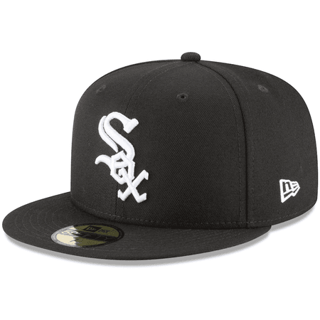 white Sox black fitted