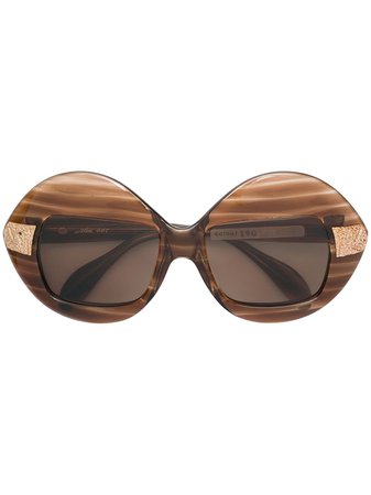 A.N.G.E.L.O. Vintage Cult Striped Frame Oversized Sunglasses - Farfetch
