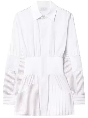 Off-White Motorcycle long-sleeved Shirt Dress - Farfetch