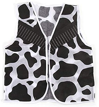 Amazon.com: Darice 106-7373 Dress Up Cow Print Vest: Clothing