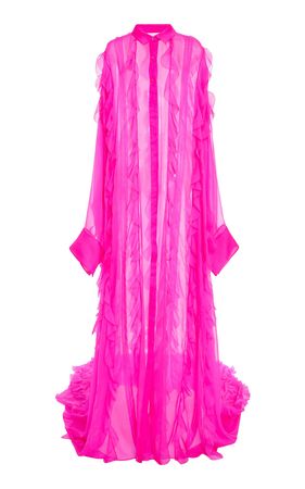 Ruffled Silk Chiffon Gown By Valentino | Moda Operandi