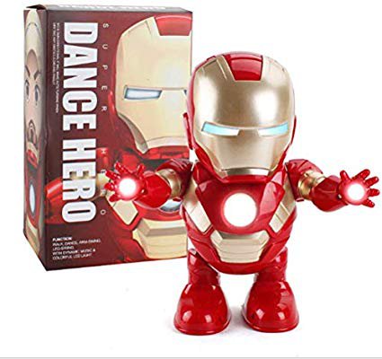 Amazon.com: ZSKJ Dancing Iron Man Dance Hero Toys Dancing Robot with Light Music Dancing for Boy Girls Kids Children Gift (Iron Man): Home & Kitchen