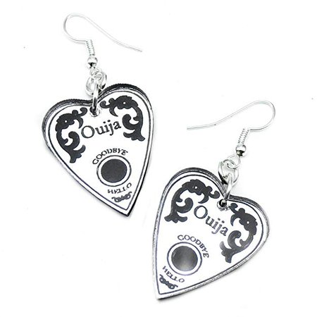 Amazon.com: Silver Mirror Ouija Planchette Charm Earrings: Jewelry