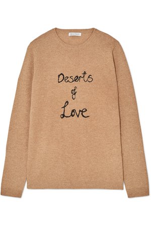 Bella Freud | Deserts of Love cashmere-blend sweater | NET-A-PORTER.COM